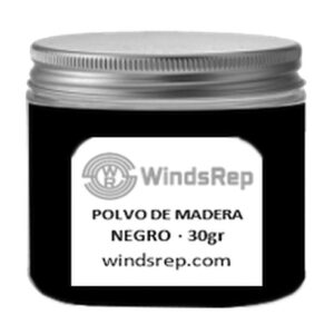 Polvo ultrafino negro 30gr. Para la reparación de las grietas