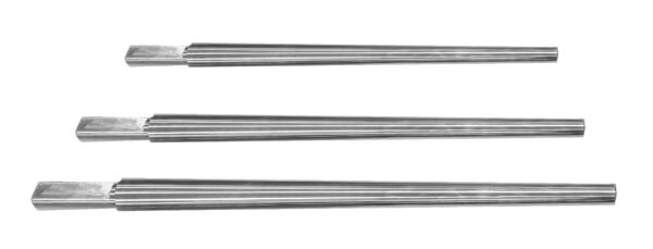 Set de 3 matrices de acero para la reparación de los saxos soprano, alto y tenor/barítono