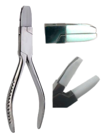 Alicate de acero con puntas de nylon