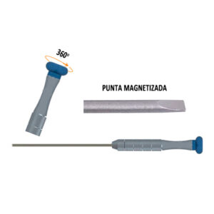 Destornillador de precisión profesional metálico 2x80mm