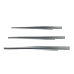 Set de 3 matrices de acero para la reparación de los saxos soprano, alto y tenor/barítono